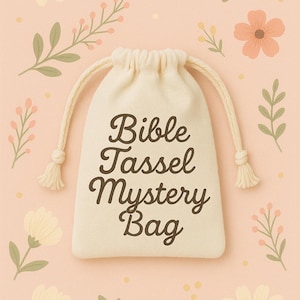 Bible Tassel Mystery Bag – Surprise Faith-Inspired Bookmark | Scripture Gift | Christian Accessories | Bible Journal Favor