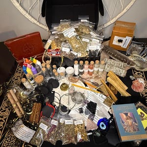 Perfect Witchcraft Kit | Apothecary Box | Witch Supplies Starter Kit | Altar Supplies | Witches Starter Kit