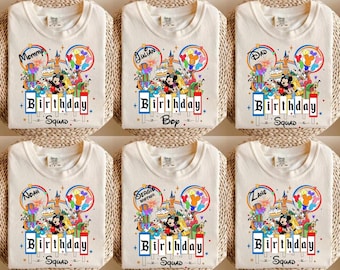 Camiseta personalizada de cumpleaños de Disneyland, Equipo de cumpleaños de Disneyland, Camiseta de cumpleaños de Disneyland para niña, Camiseta de cumpleaños de Disneyland para niño, Camiseta de cumpleaños familiar