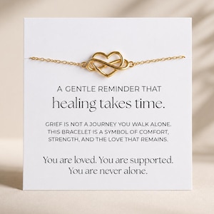 Geschenk für den Verlust - Trauer Trost Armband, Sympathie Schmuck für Jemanden Trauern