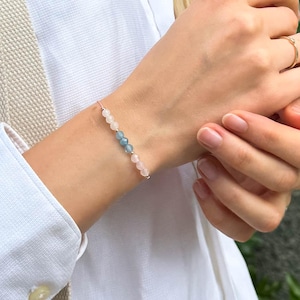 Fertility Bracelet – Dainty Handmade 4mm Crystal Bracelet for TTC Support, Gift for Fertility Journey, Pregnancy Fertility IVF Wish Bracelet