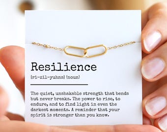 Pulsera de la Resiliencia – Regalo de fuerza para mujeres, joyería con piedra de nacimiento, regalo para tiempos difíciles, regalo de ánimo
