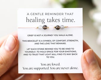 Grief Support Bracelet, Grief and Loss, Loss Bracelet, Gift For Loss, Memorial Keepsake, Crystal Bracelet
