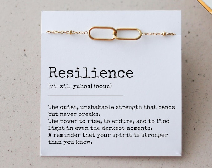 Resilience Bracelet – Strength Gift for Women, Tough Times Gift