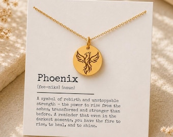 Phoenix Necklace for Strength - New Chapter, New Beginnings, Rebirth