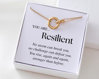YOU ARE... Resilient – You've Got This Gift, Self-Love, Empowerment Gift for Women, Warrior Gift, Infertility Support, Strength Jewelry