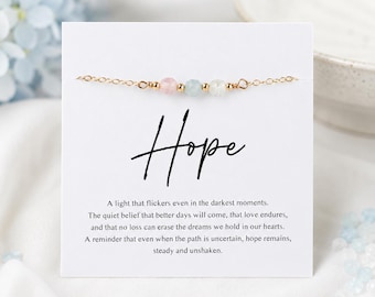 Fertility Hope Crystal Bracelet – IVF Support Gift, TTC Bracelet, Trying to Conceive Gift