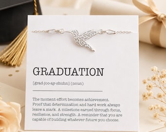 Graduation Hummingbird Bracelet – Graduation Gift for Her