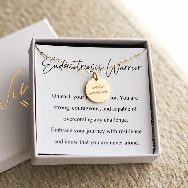 Endo Warrior Necklace – Endometriosis Awareness Jewelry, Infertility Support Gift image 13