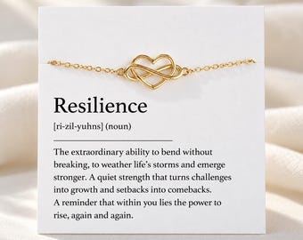Resilience Bracelet – Strength Gift, Encouragement Jewelry for Tough Times