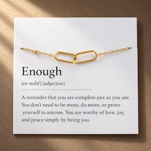 You Are Enough Armband - Selbstwertgefühl Selbstliebe Tochter Freund Geschenkidee