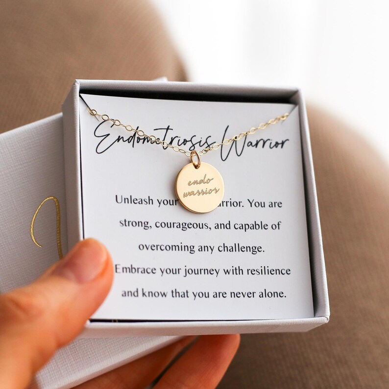 Endo Warrior Necklace – Endometriosis Awareness Jewelry, Infertility Support Gift image 14