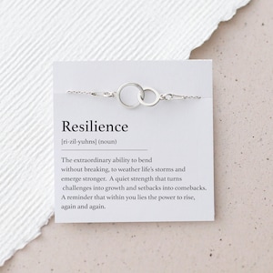 Resilience Bracelet – Strength and Support, Encouragement Gift - 925 Sterling Silver