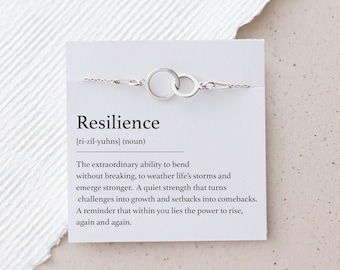 Resilience Bracelet – Strength and Support, Encouragement Gift - 925 Sterling Silver