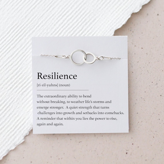 Resilience Bracelet – Strength and Support, Encouragement Gift - 925 Sterling Silver