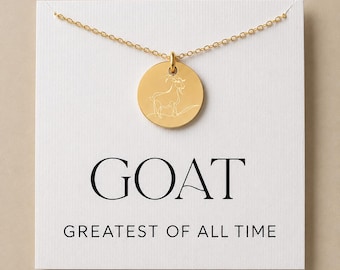 ZIEGE Halskette - Größter Schmuck aller Zeiten - Lustiges Geschenk für Freund oder Schwester
