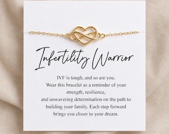 Infertility Warrior Bracelet – IVF Support Gift, Strength for Fertility Journey