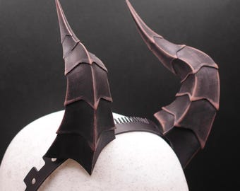 Cuernos de cosplay de fantasía de imp con diadema ajustable y cómoda