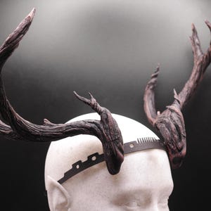 Druid&#39;s crown fantasy cosplay horns with comfort fit headband