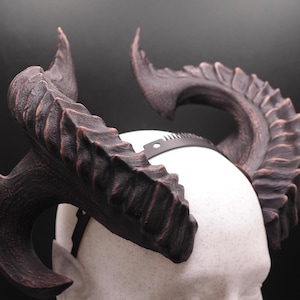 Dark Silvanarch fantasy cosplay horns with comfort fit headband