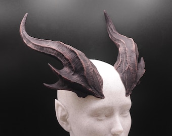 Cuernos de cosplay de fantasía abisal con diadema de ajuste cómodo