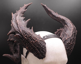 Cuernos de cosplay de fantasía de semidiós con diadema de ajuste cómodo