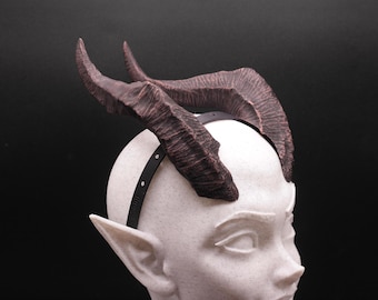 Cuernos de cosplay de fantasía Shadow-Step con diadema de ajuste cómodo