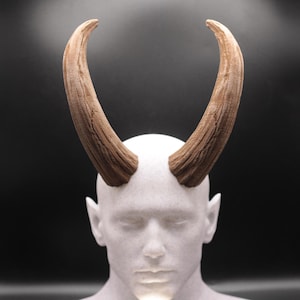 Unisex Greater Devil fantasy cosplay horns with comfort fit adjustable headband