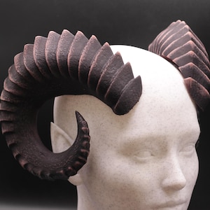 Satyr fantasy cosplay horns with comfort fit headband