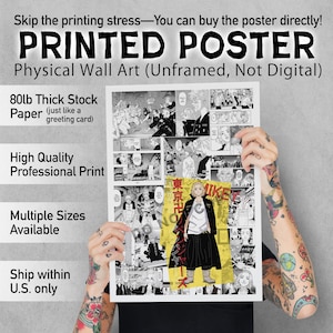 Tokyo Revengers - Anime Poster - Printed Poster Wall Art Anime Gift Anime Poster Manga Panels Anime Art Anime Print -