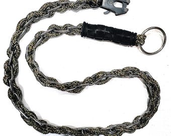 OG leash with chain and frog clip
