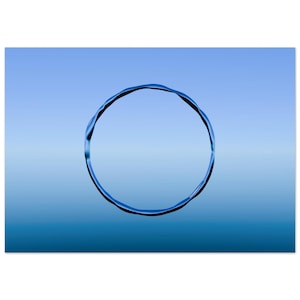 Poster da parete BLU Minimalista Zen Moderno Meditazione Spiritualità Yoga Carta semilucida premium Sostenibile Mindfulness