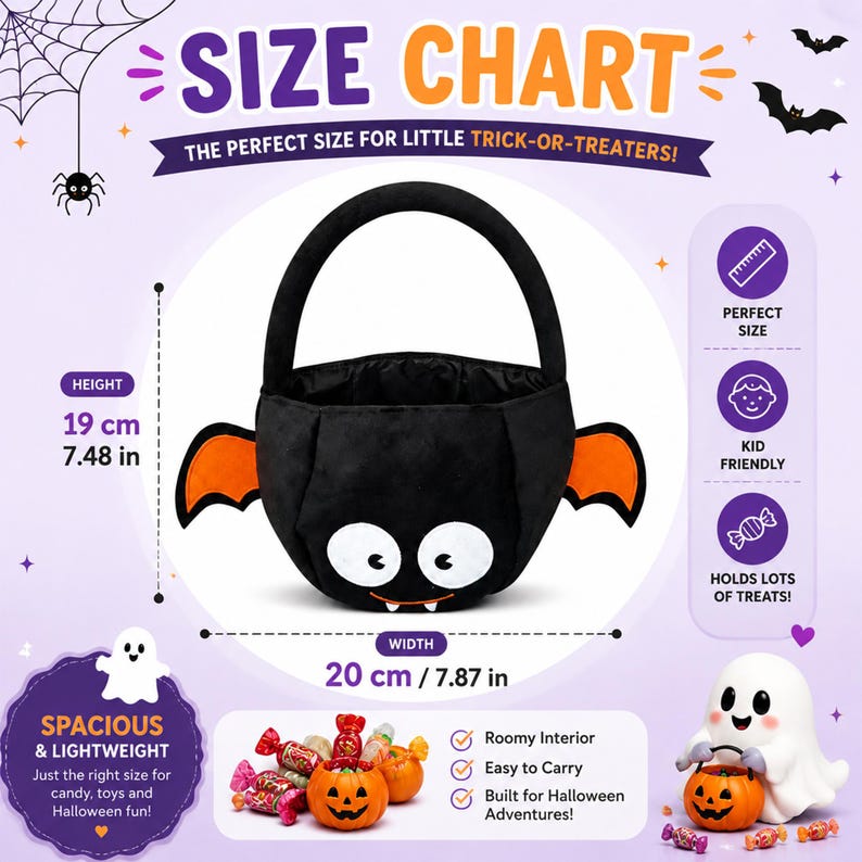 Kids Personalized Halloween Basket, Custom Name Trick or Treat Bag ...