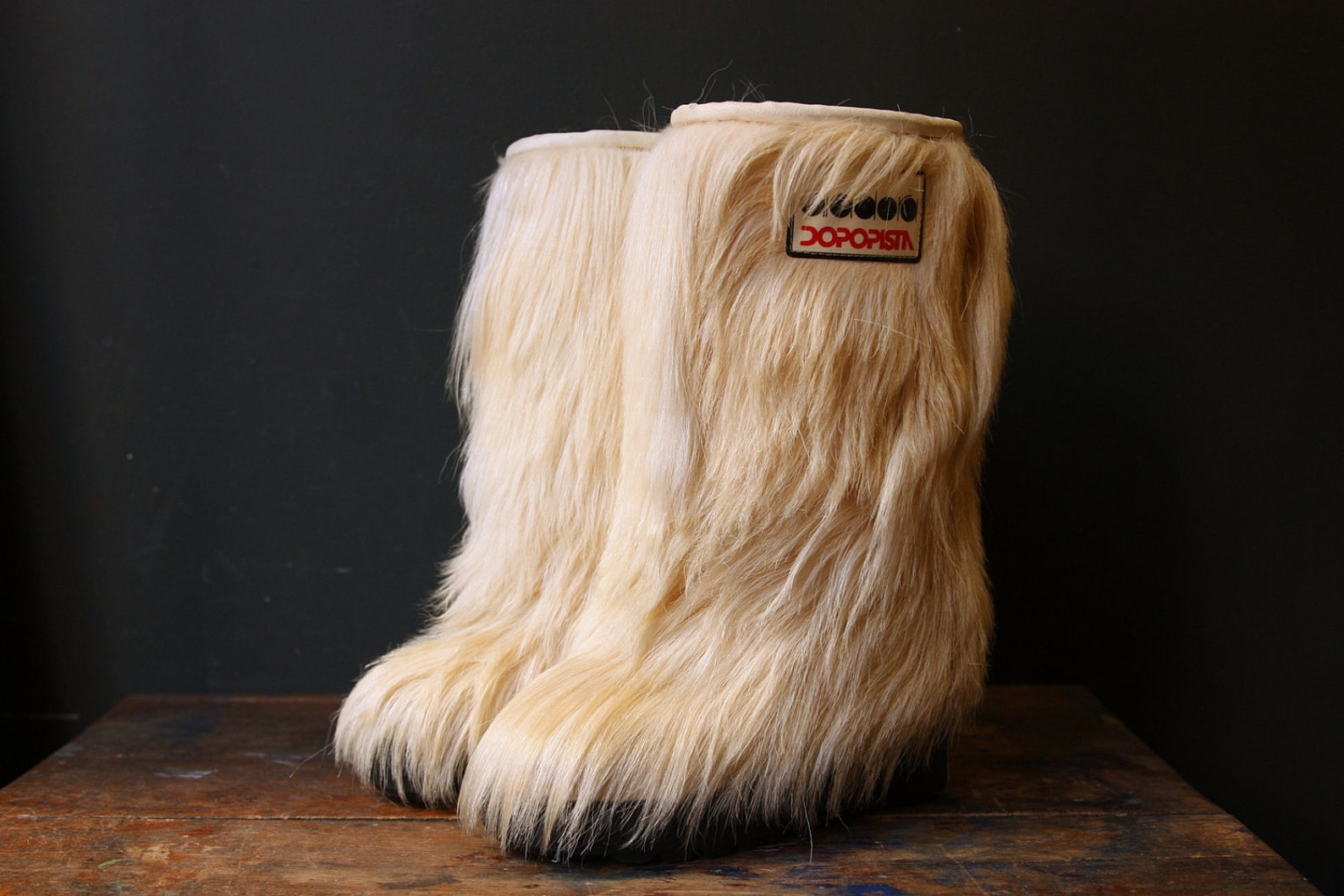 Vintage 70s Yeti Goat Fur Boots / Diadora / Italy Etsy