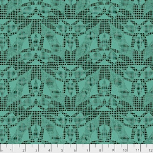 Spider Web in Meadow Natural Beauty Fabric by Amy Butler