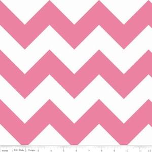 Duży Chevron w Gorącym Różu od Riley Blake Designs