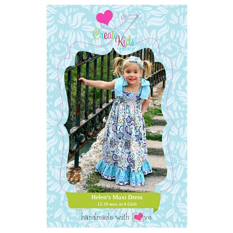 Helen's Maxi Dress Pattern by Create Kids Couture image 1