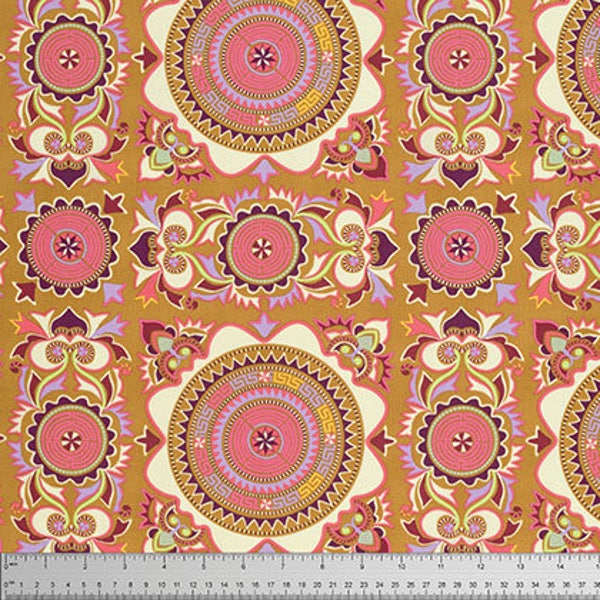 Mantra in Linen Dream Weaver Fabric by Amy Butler