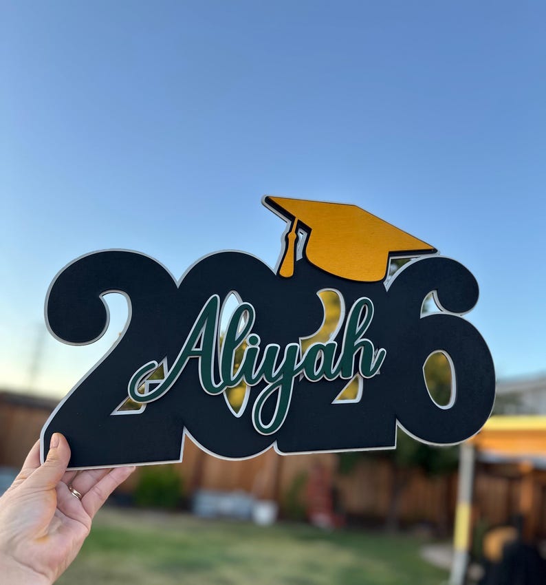 2026 Graduation Sign / Senior Pictures / Photo Prop / Back to School ...