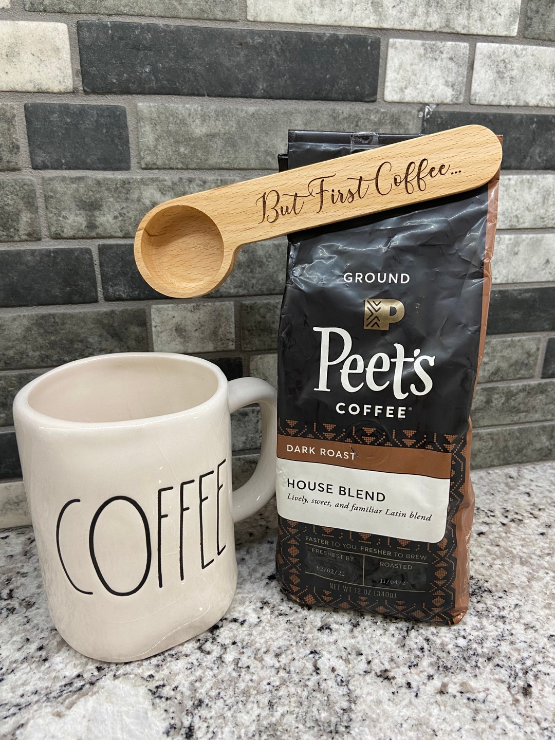 Personalized Coffee Scoop, Coffee Spoon, Laser Engraved Coffee Gift