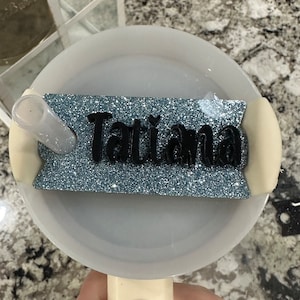Personalized Tumbler Topper  for 20/30/40oz Tumbler Personalized Name Tag | Personalized name tag for tumbler lid, Name Plate,