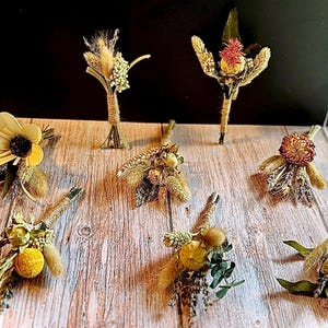 Dried flower bouquet minis, small vase flower arrangement, gift box decor, wedding center pieces, home decor, naturally preserved flowers
