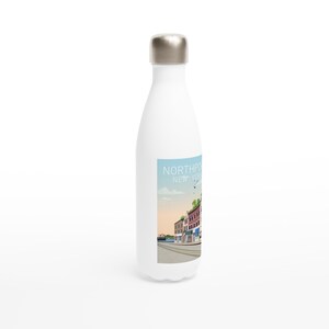 White 17oz Stainless Steel Water Bottle