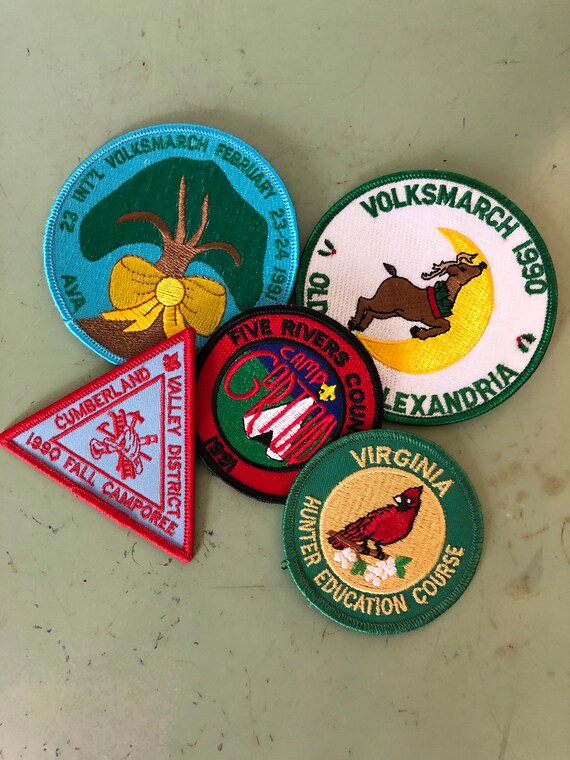 outdoors hunting iron on wildlife NU sew on conservation Kansas safe red buffalo vintage patch fishing camping nature embroidered