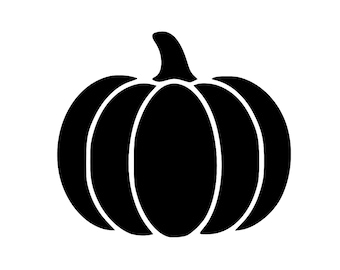 Semplice contorno di zucca - Sagoma di zucca autunnale per Halloween e Ringraziamento per Cricut e Silhouette Crafts svg png dxf eps