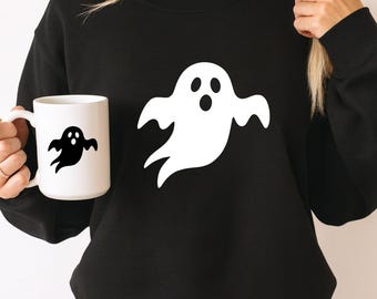 Ghost Silhouette SVG | Cute Halloween Ghost Clipart | Spooky Ghost Silhouette | Cricut & Silhouette Cut File | png eps pdf svg dxf