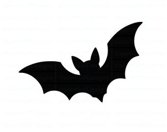 Halloween Bat Silhouette SVG | Cricut, Silhouette Cut File (Digital Download)