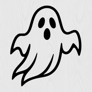 Ghost SVG | Cute Halloween Ghost Clipart | Spooky Ghost Silhouette | Cricut & Silhouette Cut File | png eps pdf svg dxf