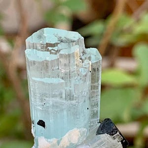 Sky Blue Aquamarine Crystal: Raw Mineral Specimen, 15.5 Grams