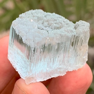 Natural Sky Blue Colour Etched Transparent Aquamarine Crystal From Skardu Mine,Natural Minerals,Aquamarine Specimen.18 Grams